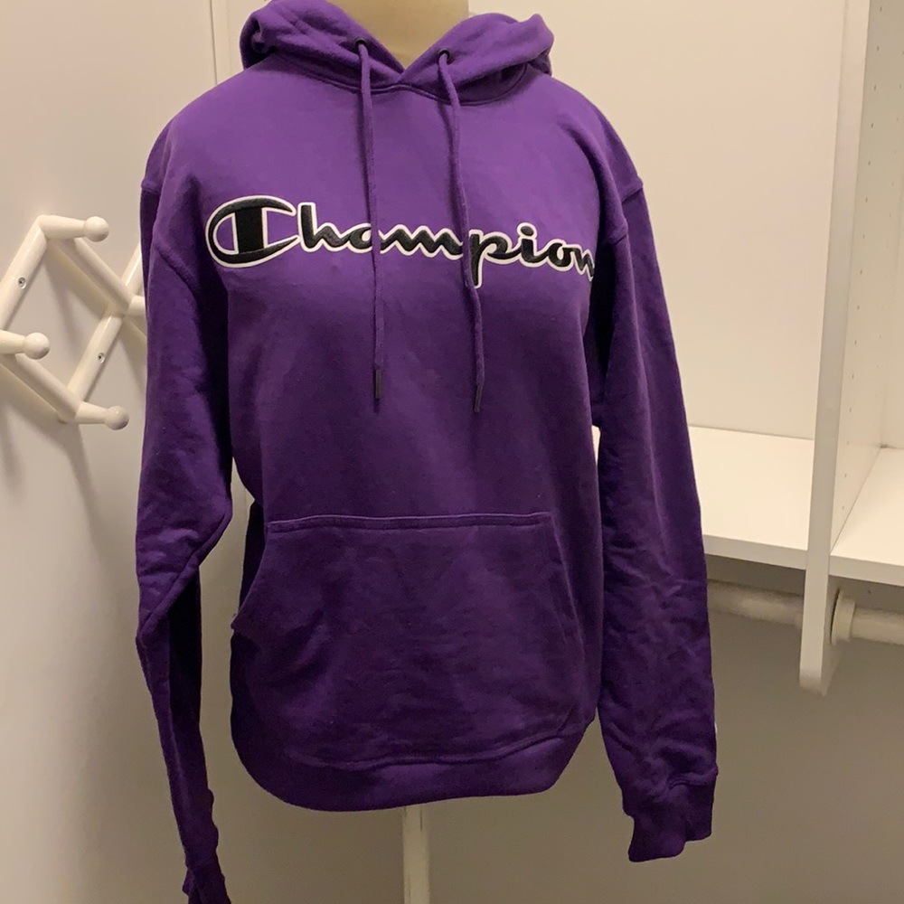 Purple Champion hoodie gently used